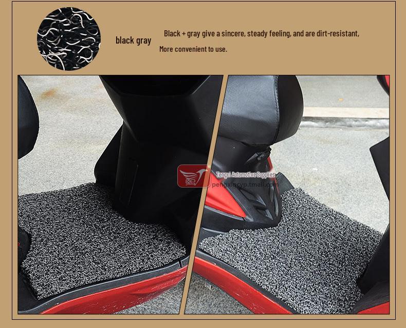 Compatible with Kymco Hao Mai GY6-125 Footrest Pad and Special Coil Mat for Electric Vehicle.