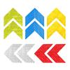 10PCS Car Reflective Sticker Warning Decals Arrow Sign Tape Stickers For Auto Tail Bar Bumper Trunk Safety Decoration Sticker