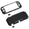 eXtremeRate Custom Cover for PlayVital Switch Protective Cover for Switch Lite with Screen Protection Film Lite, (hard) - 1 [Black]