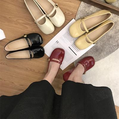 Туфли женские 2024 года с круглым носком, готические, желтые, женские, летние, в японском стиле, туфли-лодочки в стиле Лолита, на плоской подошве, на низком каблуке, элегантные, Мэри Джейн