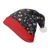 2024 Santa Claus Print Velvet Plush Christmas Hat for Adults & Kids - Double-sided Fleece