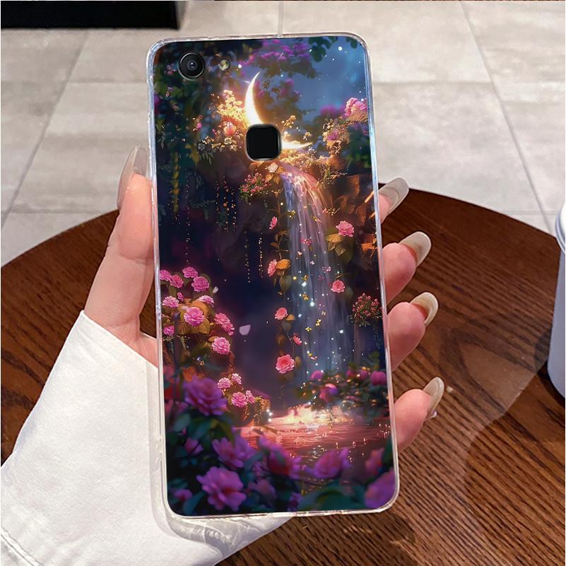 Чехол для Vivo V7+ V7 V 7 Plus 1716 1718 Корпус Прозрачная задняя крышка Роскошный Милый Сердце Любви Кролик Забавный Мягкий Силиконовый Чехол для Телефона из ТПУ
