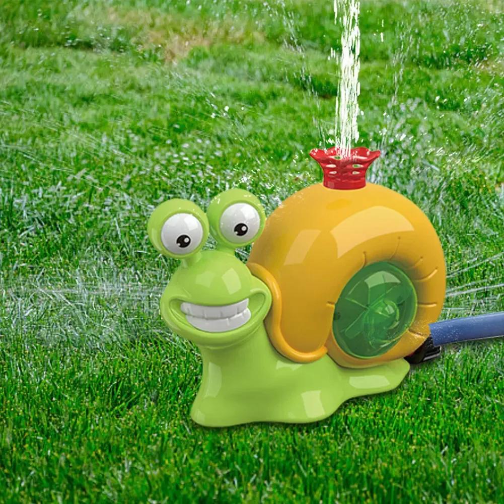 Cartoon Snail Water Sprinkler Summer Garden Lawns Water Toys Spray Water Toys for Boys Girls Summer Backyard Lawn Pool Party Fun