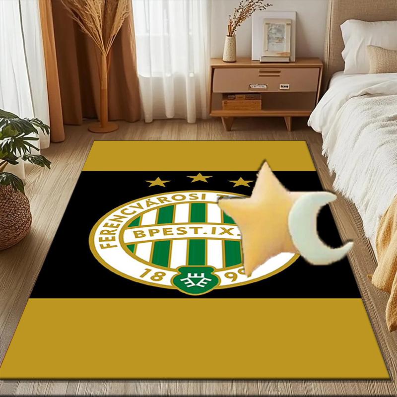 Ferencvaros TC Football Club Rug Game Carpet, Floor Mat for Bedroom Living Room Entryway Rug, Home Decor Idea Gift for Christmas birthday
