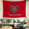 Custom Name FC Basel Printed Tapestry – Wall Hanging for Bedrooms, Dorms, and Home Decor