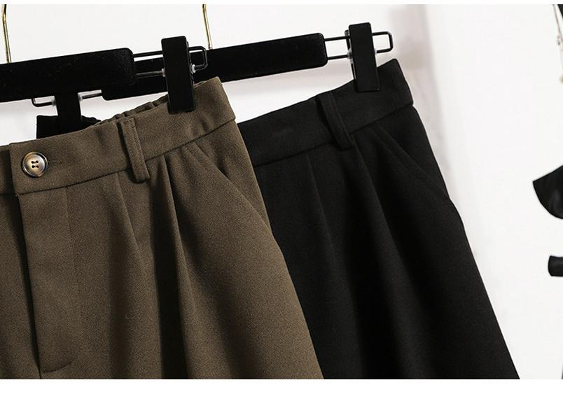 Plus Size Retro High-Waisted A-line Midi Skirt for Women - Autumn/Winter 2023, Slimming, Over-the-Knee with Big Hem
