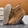 Женские высокие кроссовки для активного отдыха, зимние теплые ботильоны с мехом, повседневная обувь с широким носком, большие размеры