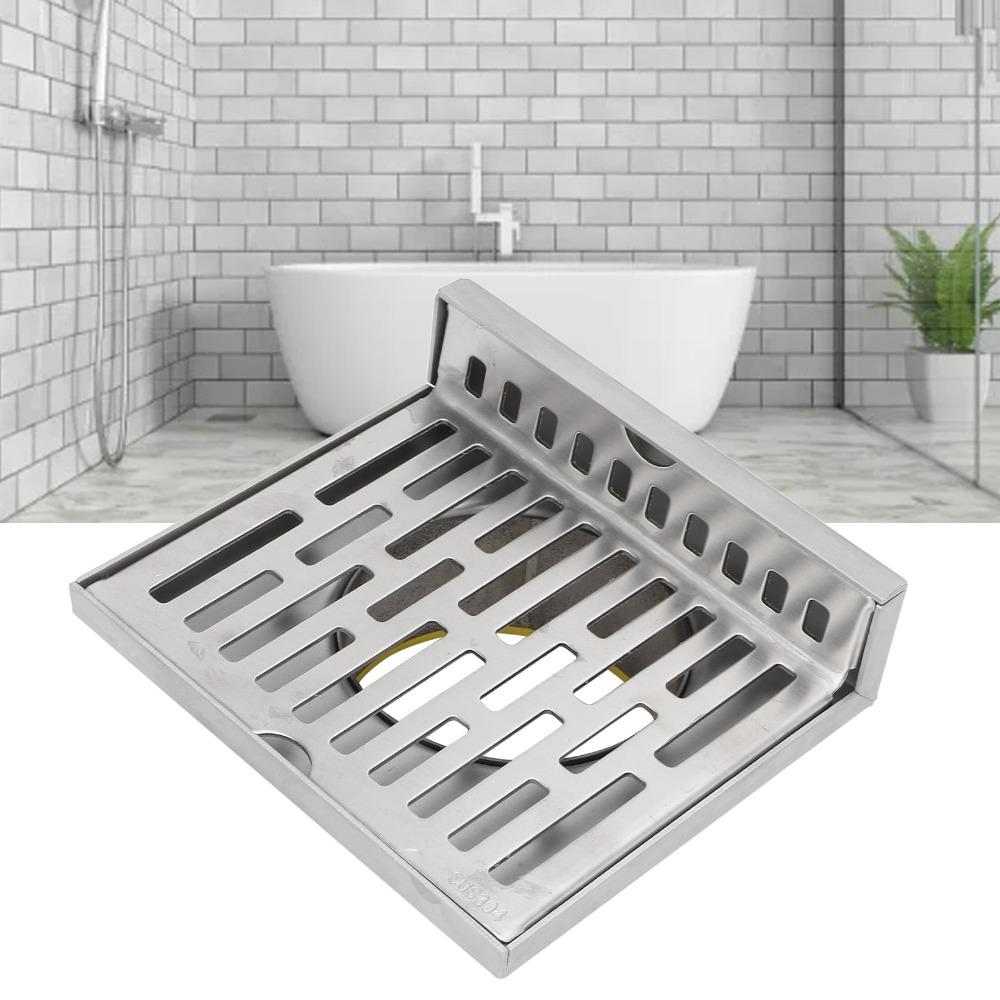 Right Angle Design Corner Floor Drain 304 Stainless Steel Wall Corner Drain Laundry Room