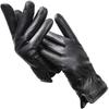 Men's Gloves Deerskin Grain Wool Lining Warm Winter Touch Screen Leather Gloves