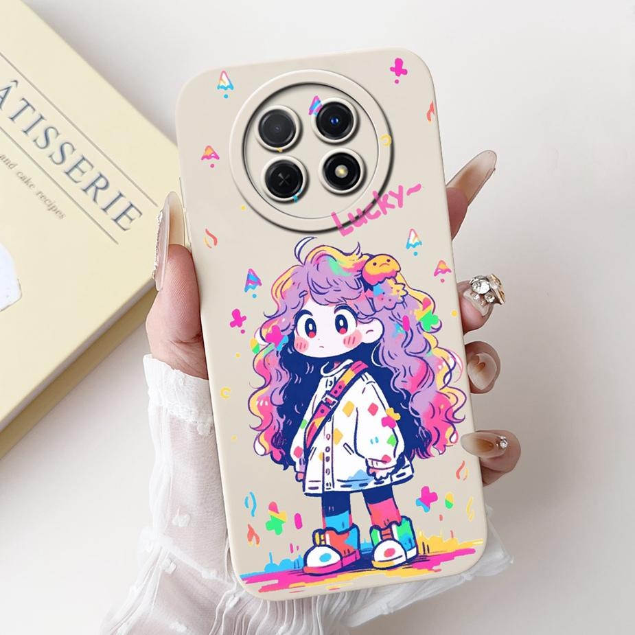 Чехол для Realme 12 Plus RMX3867 Милый Модный Мультяшный Чехол Мягкий Силиконовый Чехол для Телефона Для Realme 12 Pro Plus Realme12 Pro + Fundas