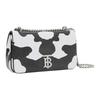 Burberry TB Monogram Python Print Chain Shoulder Bag, Snakeskin Silver-Tone Hardware Crossbody Handbag for Women, Evening Out & Party Use 80545321