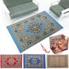 Miniature Dollhouse Carpet 1:12 Scale Turkish Style Carpet Weaving Rug Floor Coverings Carpet Playing House Doll Accessories