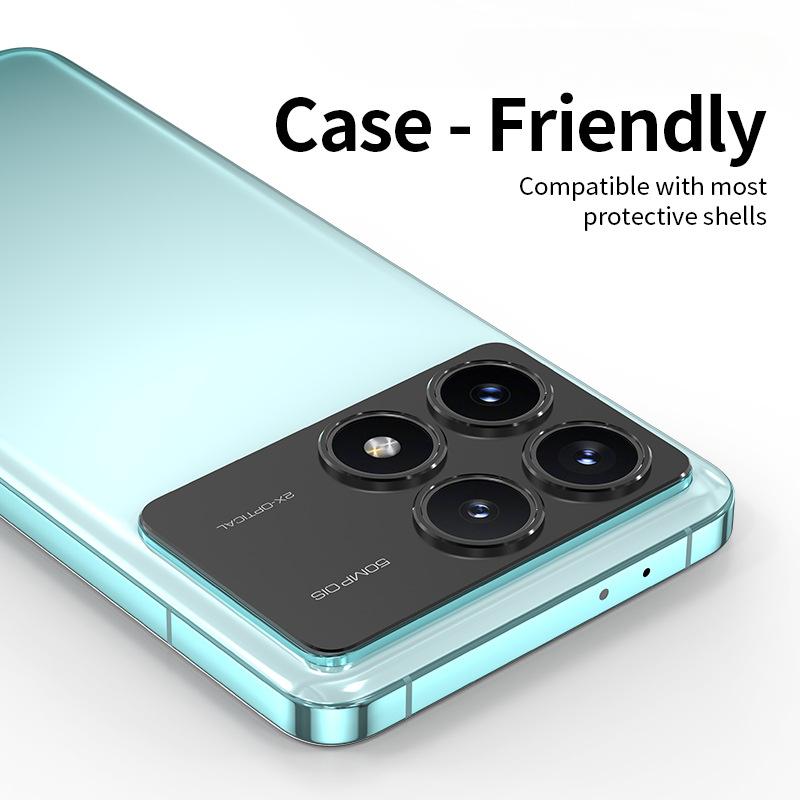 Aluminum Metal Rear Camera Lens Protector for Xiaomi Redmi K70 K70Pro K70E Lens Cover Screen Protector Lens Ring Film