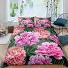 Floral Duvet Cover Blossom Flowers Pattern Bedding Set for Kids Boys Girls Teens Decor Nature Botanical Flower Comforter Cover