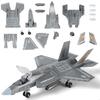 SEBUNAS 1:Модель-конструктор самолета F-35, быстрая сборка, масштаб 1:72, пластиковая военная игрушка самолета F35, собранная модель самолета с подставкой, подарок для детей (27 П