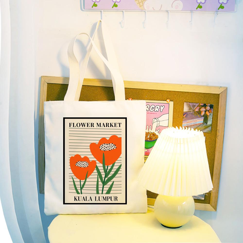 Harajuku Punk Vintage Y2k Эстетическая женская сумка с принтом Vaporwave Art Grunge School Bag Эстетичная холщовая сумка Большая вместительная сумка-шоппер