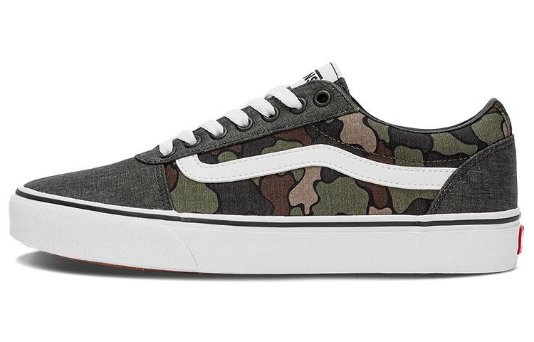 Vans Кеды Ward Low Top Повседневные Скейт-обувь Серый Зеленый Камуфляж 'Серый Зеленый Коричневый' VN0A5HTSBLK