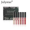 JULYSTAR Профессиональный набор кремовых помад для губ Soft Matte, 6 шт. Стойкая водостойкая бархатистая жидкая помада, нюдовые и красные оттенки. Подарочная коробка для макияжа губ для женщин