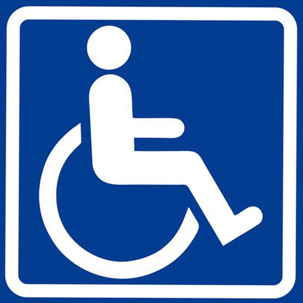 Знак «Инвалид» 4 шт. Самоклеящийся Водонепроницаемый Принадлежности для салона автомобиля Знак «Инвалид» для ванной комнаты Для автобуса Парковки Ресторана Отеля