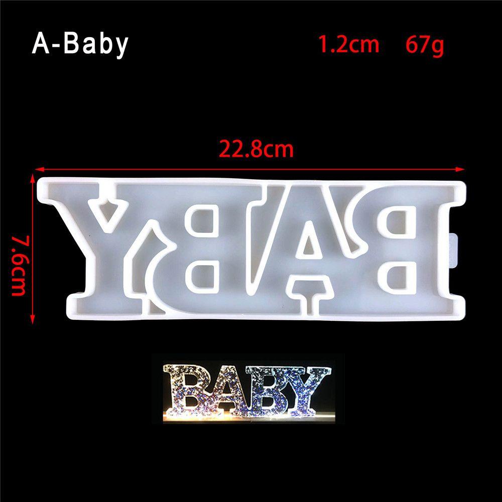 Форма для литья на день рождения, украшение дома, силиконовые формы для букв и букв, форма для алфавита, форма для эпоксидной смолы