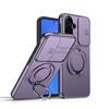 Слайдерная крышка камеры Бронированный чехол для Samsung Galaxy A17 A27 A37 A57 A16 A26 A36 A56 A35 A55 5G Металлическое кольцо-подставка ТПУ Пластиковый чехол