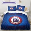 Custom Name New York Giants2 Pattern Bedding Quilt Set  Home Decoration  Gift (1 * duvet cover + 2 * pillowcase  without core)