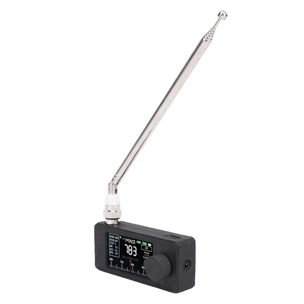 SI4732 Радиоприемник AM FM LSB USB Транзисторный Радиоприемник с 1,9-дюймовым Цветным Экраном, 3,5-мм Разъемом для Наушников, Телескопической Антенной