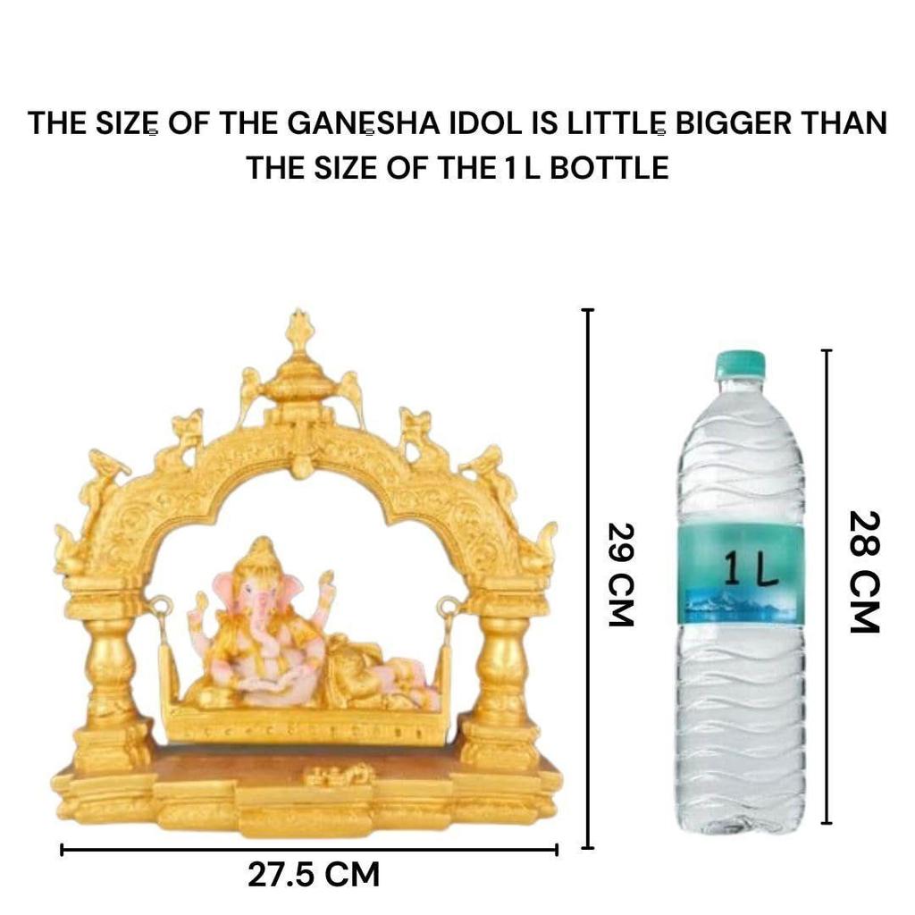 1 штука Премиальная декоративная статуэтка и идолы Господа Ганеши для дома, офиса и пуджи для фестивалей, свадеб и особых случаев