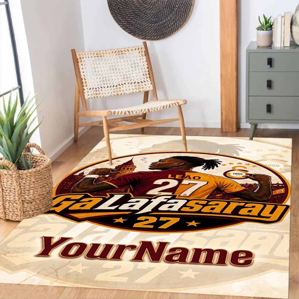 Galatasaray Customizable Name Floor Mat Design For Playrooms Entryway Foyer Study Room Antislip Carpet Office Home Decor Best For Christmas