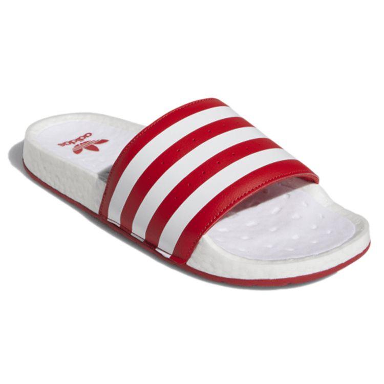 Adidas Adilette Boost Slides Scarlet Men Sneakers Red Cloud-White FX5895