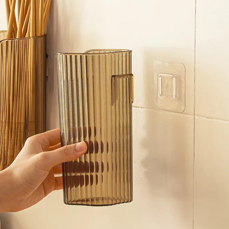 Настенная стойка для хранения зонтов для домашнего использования, без перфорации, креативная стойка для зонтов, простая длинная трубка, ящик для хранения зонтов YLE435