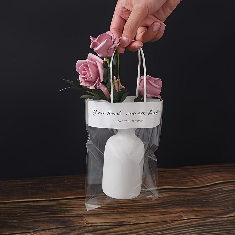 1pcs Transparent Handbag Small Gift Packaging Transparent Bag Small Trinket Packaging Bag