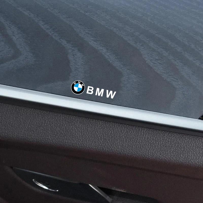 KYLZ4 5/10pcs For BMW X1 X3 X5 X6 G01 G05 G06 G08 G20 G21 G30 G31 Car Interior Sticker Central control Decals Emblem Badge Car Styling