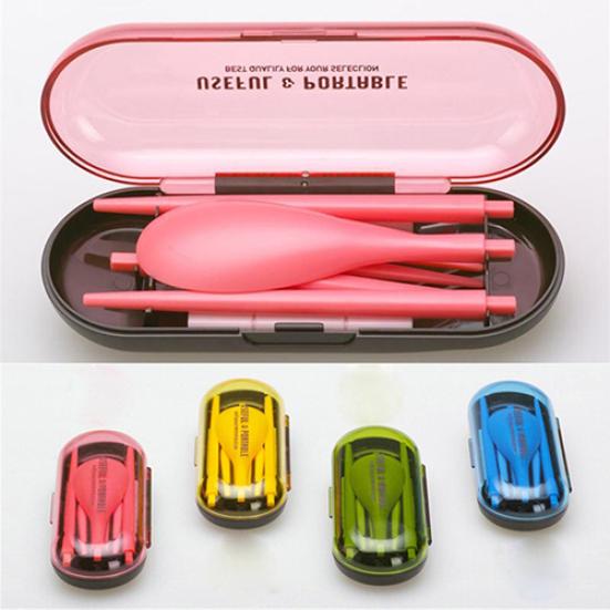 3 в 1 портативный складной набор ложек вилок палочек для еды столовых приборов для пикника и путешествий