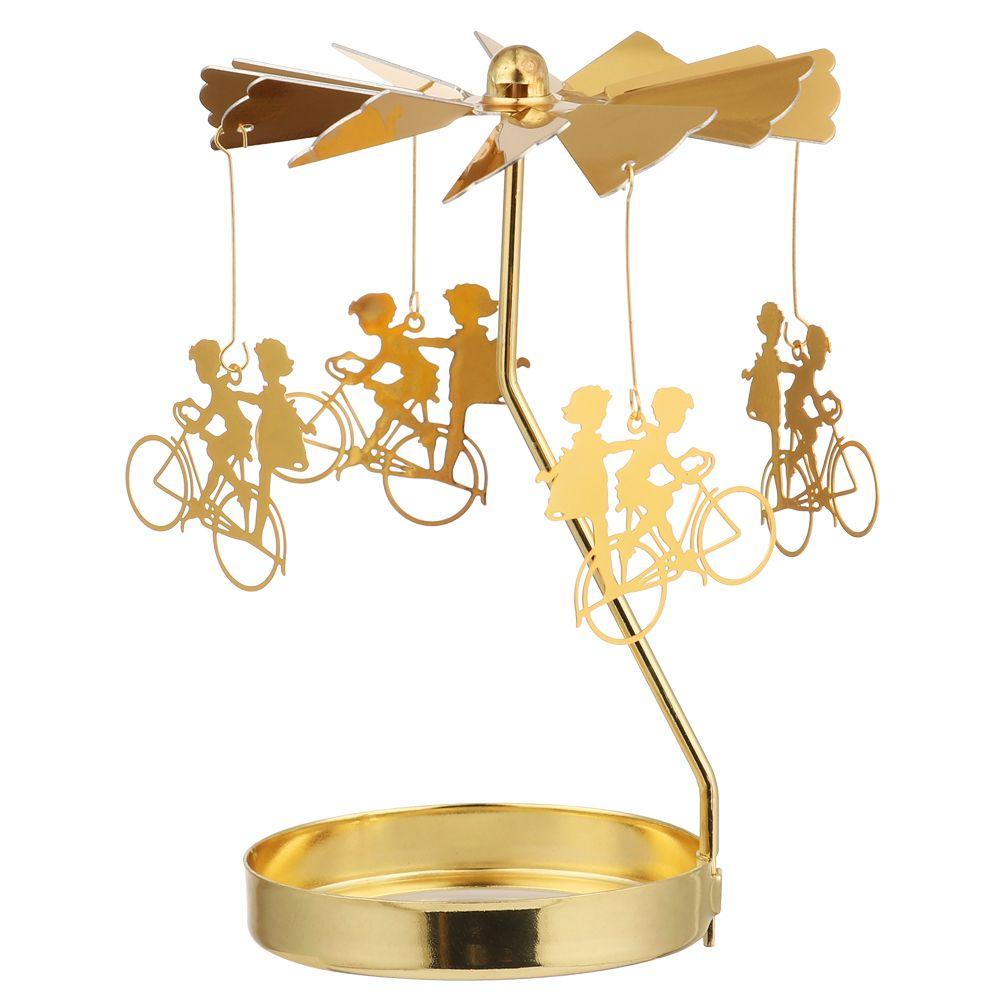 Украшение Рождественские принадлежности Свадьба Романтический вращающийся подсвечник Подсвечники Держатель для свечей