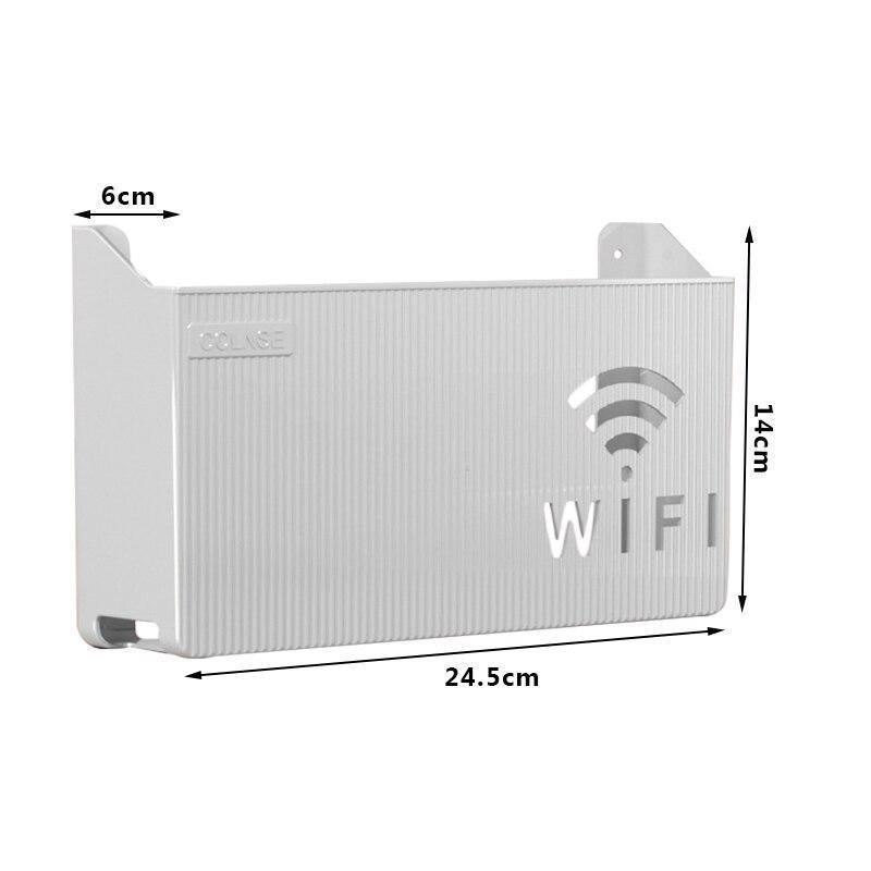 1 шт. настенный беспроводной маршрутизатор Wi-Fi, полка, ящик для хранения, органайзер из АБС-пластика, кабель, кронштейн для питания, органайзер, ящик для домашнего декора