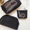 Multifunction Women Cosmetic Storage Pouch Heart Transparent Ladies Toiletry Storage Bag