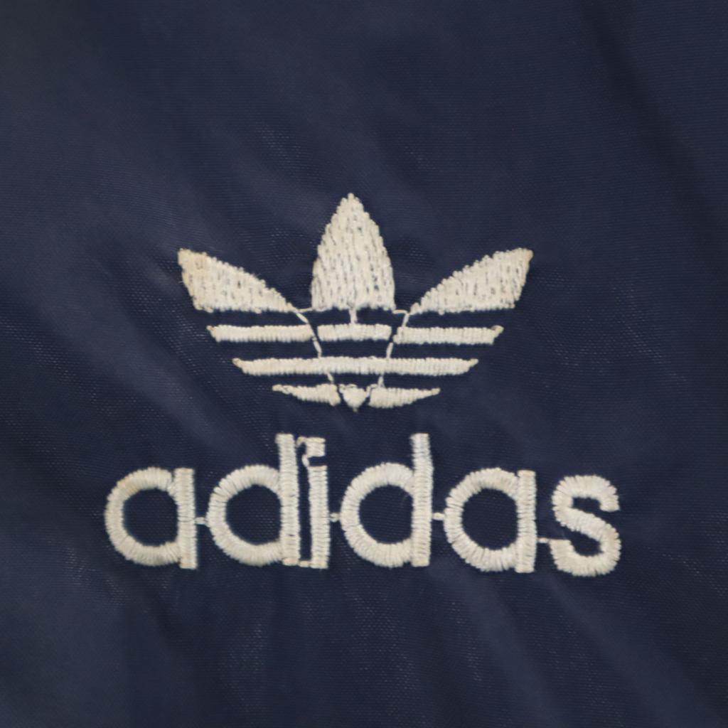 Adidas 70-е 80-е винтаж Ветровка S Темно-синий куртка Descente Мужская Б/У
