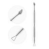 Manicure Tool Stainless Steel Triangle Rod Nail Polish Remover UV Gel Clean Stick Cuticle Pusher