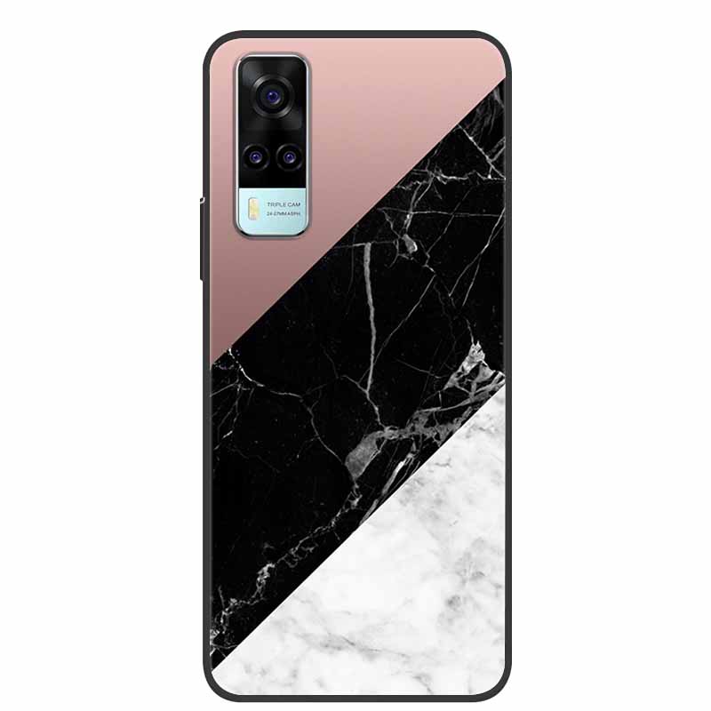 Чехол для vivo Y31 Y53S Y11S Y12S V2026 Мраморный Мягкий ТПУ Силикон Защитная Крышка Телефона Для vivo Y31 2021 Задняя Крышка Funda Y 31 Coque