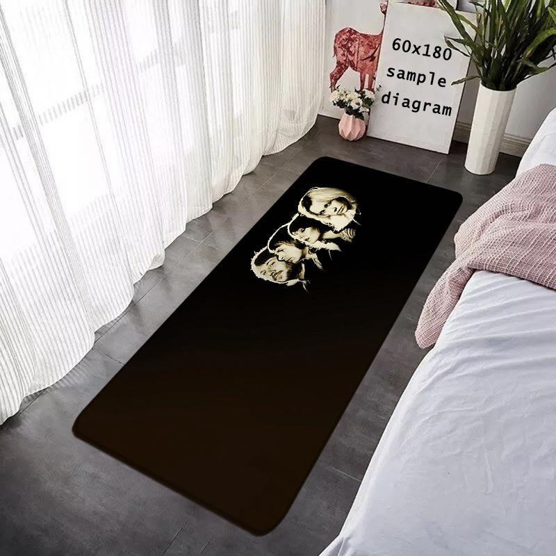 Floor Mat Pop Music A-ABBA Rug Non-slip Foot Rugs for Entryway Hallway Carpet Kitchen Water Adsorbed Mats Fluffy Bedside Decor