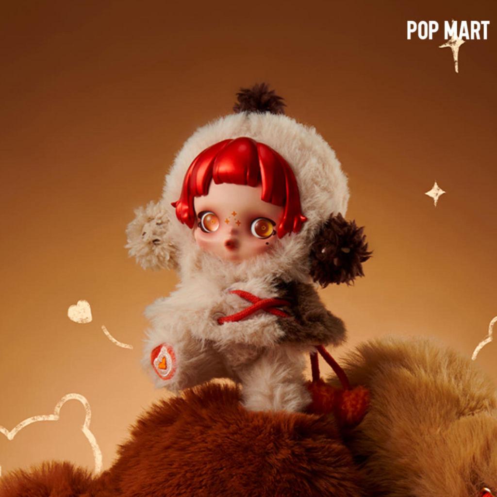 POP MART Labubu SKULLPANDA Зимняя Симфония Брелок/ Рандомная