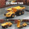 1/87 Dumper Tipper Truck Toy Car Model Diecast Metal Engineering Lorry Vehicle Miniature Collection Gift For Children Kid Boys