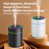 USB Humidifier Purifier For Home Car Oil  Fresh Aroma Diffuser Mute Diffuser Machine Evaporative Mini Humidifier Colorful Night light180ML