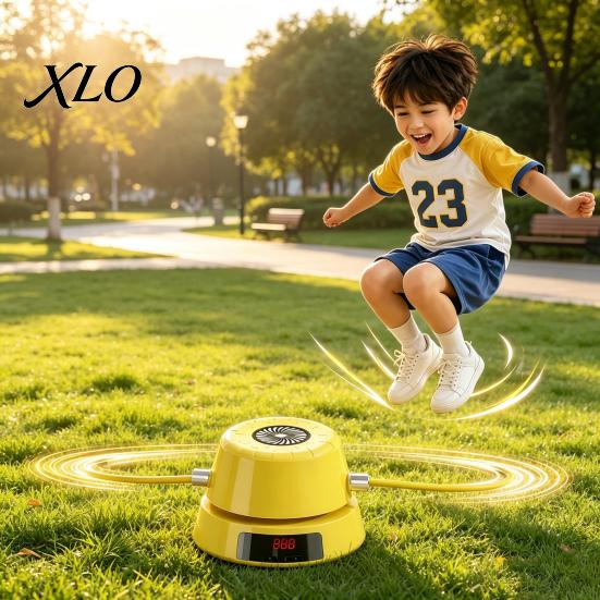 Portable Fitness Device Automatic Jump Rope Machine with Remote Control & LED Counter, Intelligent Electric Skipping Training Equipment Tool for Home
