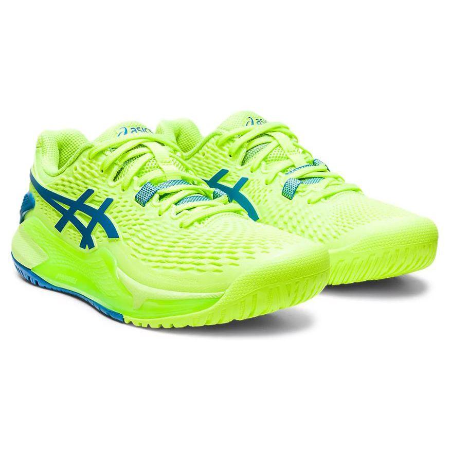 Asics Женские кроссовки Gel Resolution 9 Hazard Green Reborn-Blue 1042A208-300