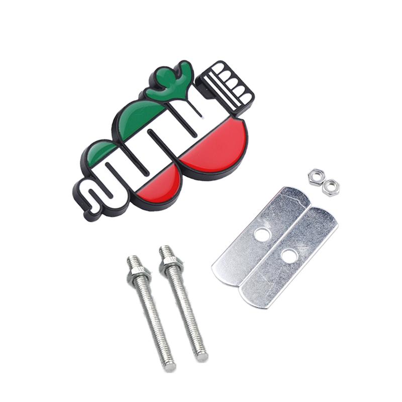 Car Badge Car Front Grill Zinc Alloy Badge Emblem For Car Body Accessories For Alfa Romeo Giulietta Giulia GT Mito ALFA 156 147 sjh899