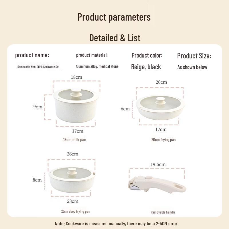 Maifan Stone Detachable Cookware Set