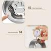 Stainless Steel Slow Feeder Dog Bowl Anti-Choking Anti-tip Non-slip Slow Eating Pet Feeding Bowl for Small Medium Breed