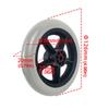 Износостойкий передний ролик для инвалидной коляски с противоскользящей цельной шиной, аксессуары для инвалидной коляски